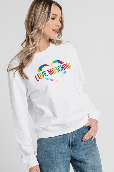 Love Moschino Logómintás pulóver női