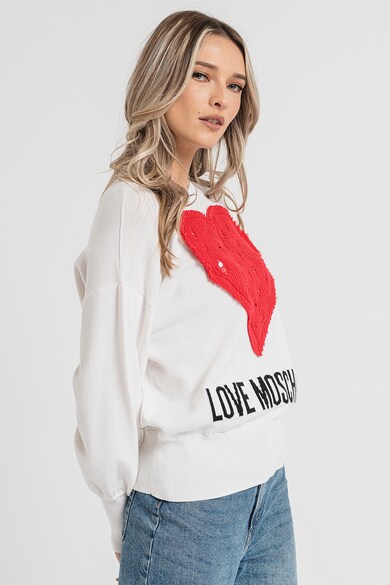 Love Moschino Пуловер със сърцевидна шарка Жени