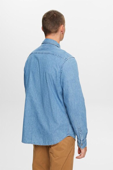 Esprit Риза от деним с джоб на гърдите Мъже