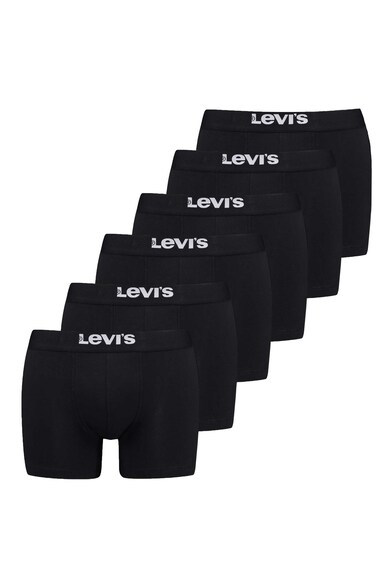 Levi's Боксерки с лого на талията, 6 чифта Мъже