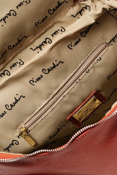 Pierre Cardin Bőr hátizsák külső zsebekkel női