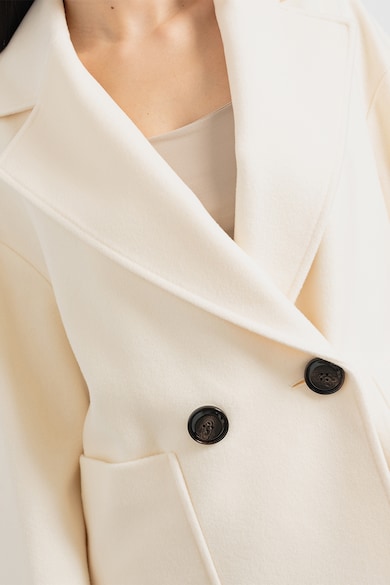 Max&Co Rövid gyapjúkabát fedőlapos zsebekkel női