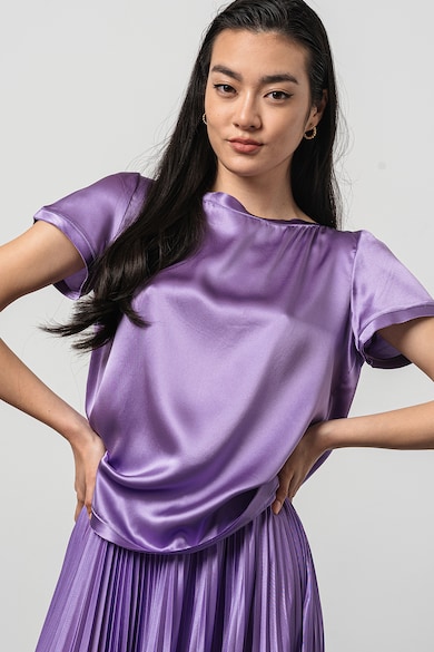 Max&Co Копринена блуза Lirico с къси ръкави Жени