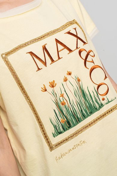 Max&Co Tricou de bumbac cu imprimeu grafic Femei