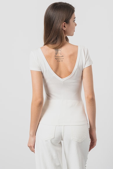 Max&Co Egyszinű póló V-alakú hátrésszel női