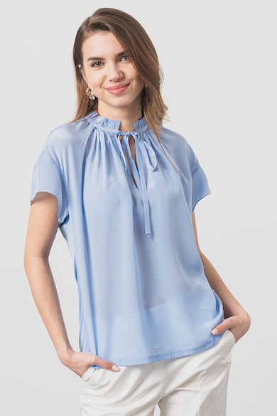 Max&Co Bluza cu maneci scurte si aspect semitransparent Femei