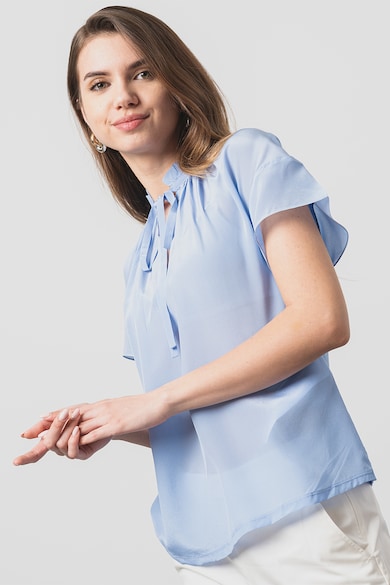 Max&Co Полупрозрачна блуза с къси ръкави Жени