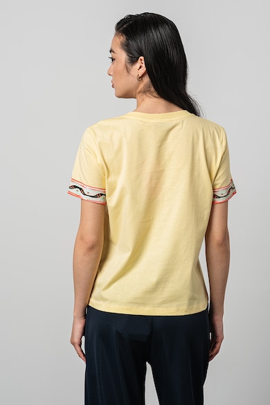 Max&Co Памучна тениска с разнороден принт Жени