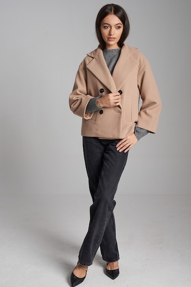 INNES Atelier Късо палто с вълна и двуредно закопчаване Жени