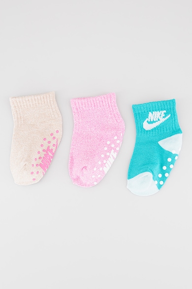 Nike Къси чорапи с гумирано стъпало - 3 чифта Момичета