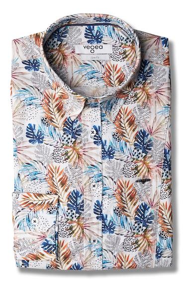 Vegea Слим риза с тропическа щампа Жени