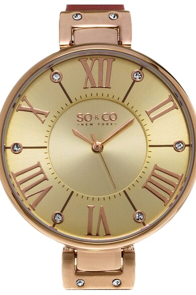 SO&CO New York Часовник с кожена каишка Жени