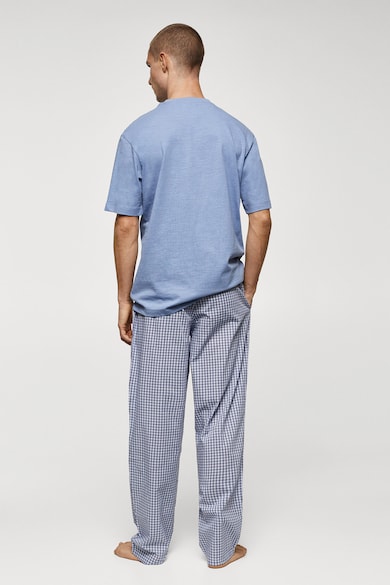 Mango Пижама с кариран панталон Мъже