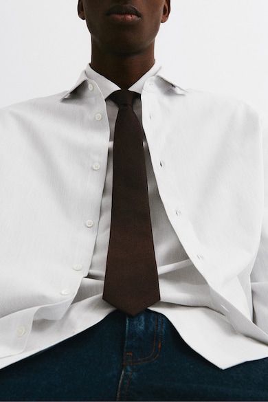 Mango Basic egyszínű nyakkendő férfi