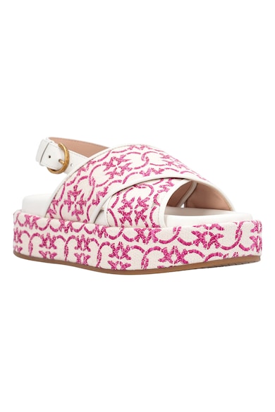 Pinko Jacquard dizájnú flatform szandál női