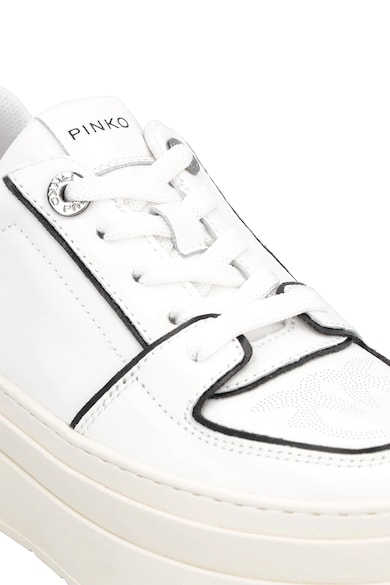 Pinko Pantofi sport flatform de piele si piele ecologica Greta Femei