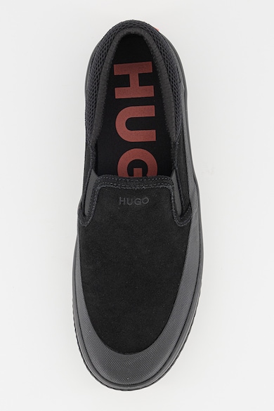 HUGO Велурени спортни обувки с лесно обуване Мъже