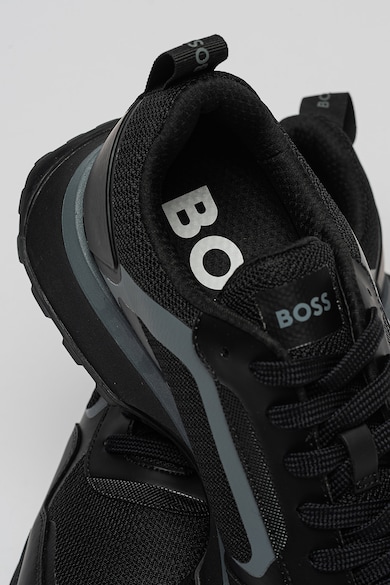 BOSS Pantofi sport cu imprimeu logo si garnituri din material sintetic Jonah Barbati