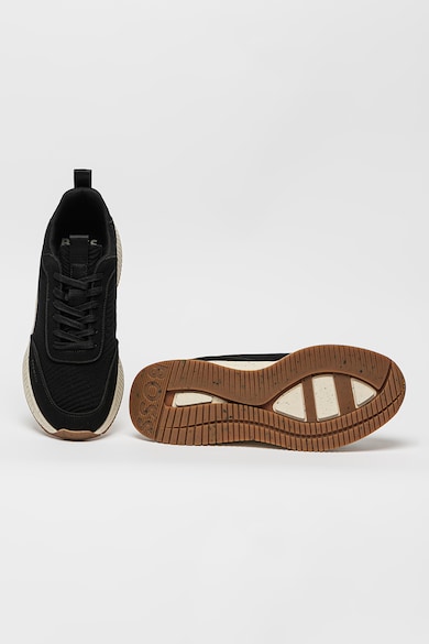 BOSS Текстилни спортни обувки със скосена подметка Мъже