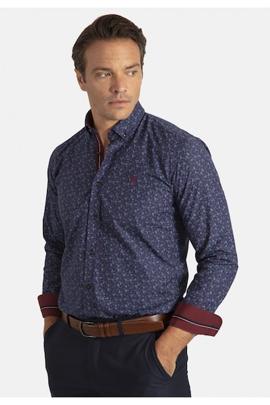 Sir Raymond Tailor Риза със стандартна кройка и десен Мъже