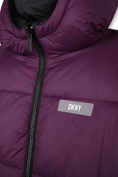 DKNY Kifordítható bélelt és steppelt télikabát kapucnival Fiú