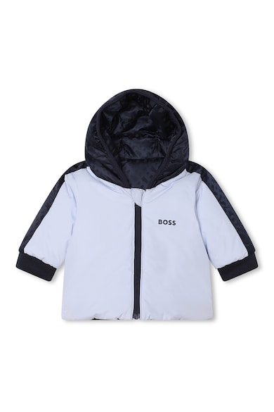 BOSS Kidswear Двулицево зимно яке с качулка Момчета