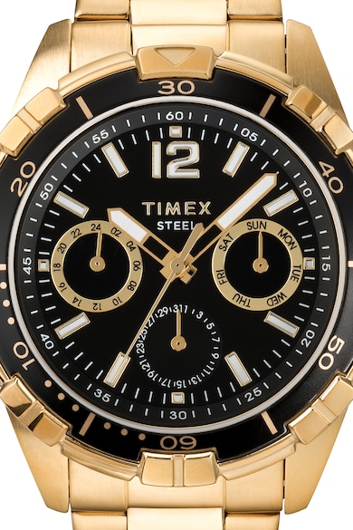Timex Ceas de otel inoxidabil cu functii multiple Classic, 45 MM Barbati