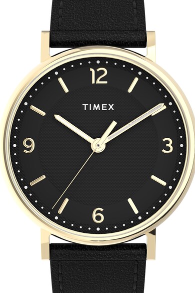 Timex Овален часовник Southview с кожена каишка - 41 мм Мъже