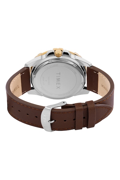 Timex Мултифункционален часовник с кожена каишка - 45MM Мъже