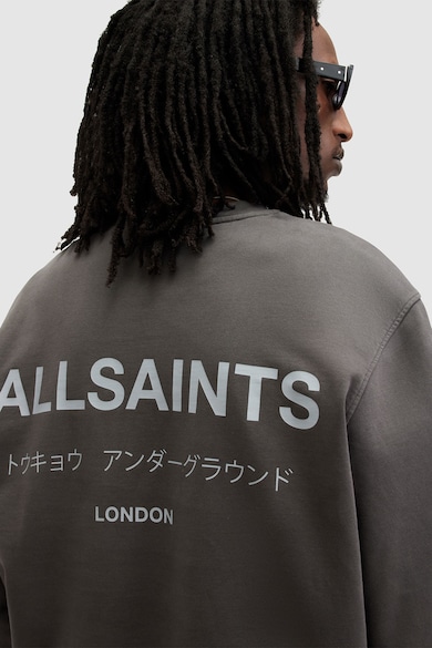AllSaints Underground bő fazonú pamutpulóver férfi
