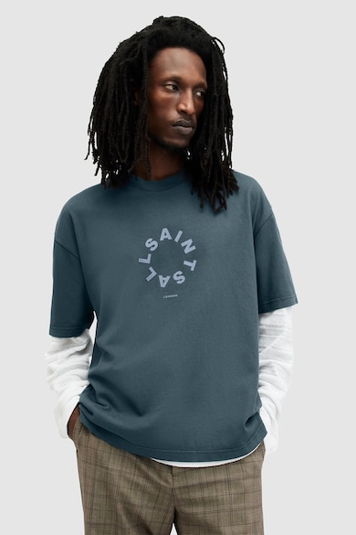 AllSaints Tierra bő fazonú póló logómintával férfi