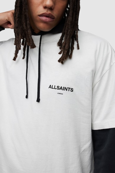AllSaints Тениска Underground с лого и паднали ръкави Мъже