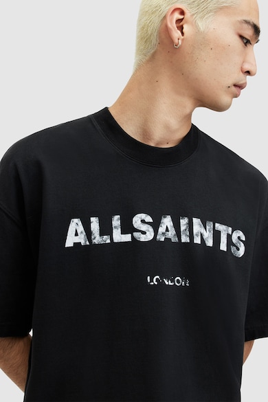 AllSaints Flocker logós pamutpóló férfi