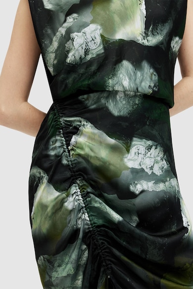 AllSaints Rochie cu model abstract si slit frontal Isa Appalachian Femei