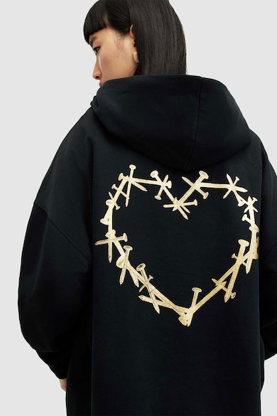 AllSaints Kapucnis pulóver nagyméretű logóval női
