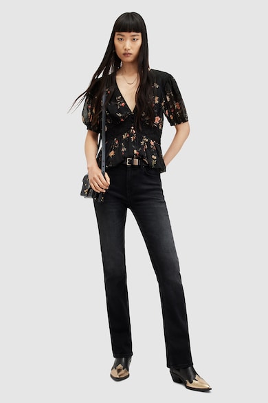 AllSaints Bluza evazata cu model floral Dinah Tanana Femei