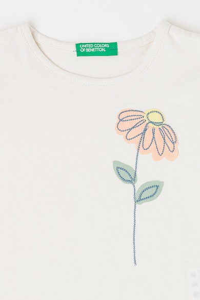 United Colors of Benetton Tricou cu maneci butterfly Fete