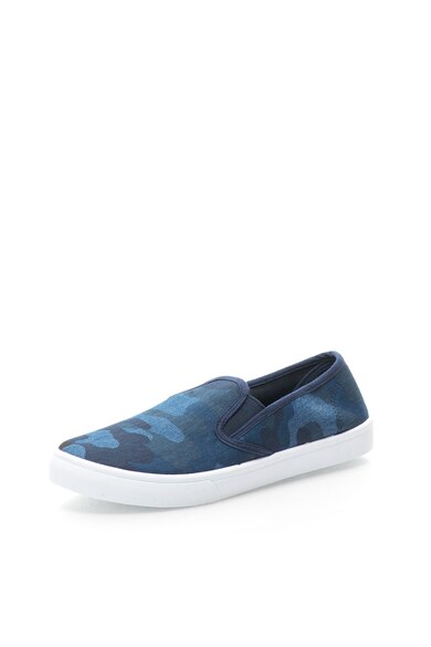 Alcott Pantofi slip-on albastri cu imprimeu camuflaj Barbati