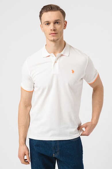 U.S. Polo Assn. Тениска от памук с яка Мъже