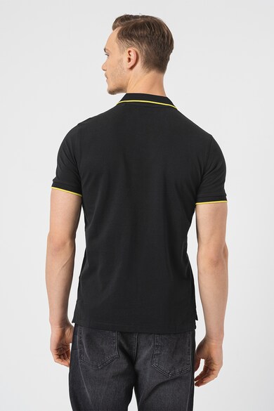 U.S. Polo Assn. Памучна тениска с яка и контрастно лого Мъже