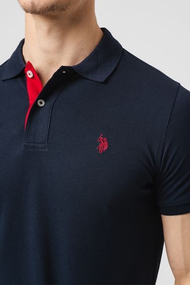 U.S. Polo Assn. Тениска с яка и лого Мъже