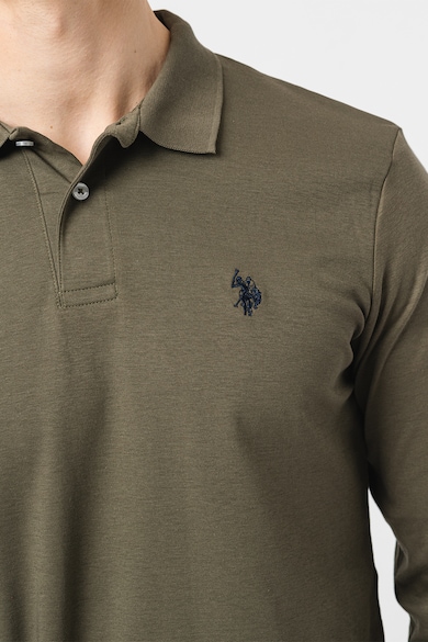 U.S. Polo Assn. Памучна блуза с яка Мъже