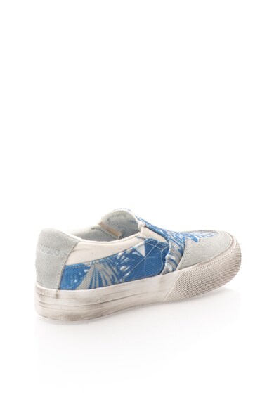 GUESS Pantofi slip-on alb murdar cu albastru cu aspect uzat Fete