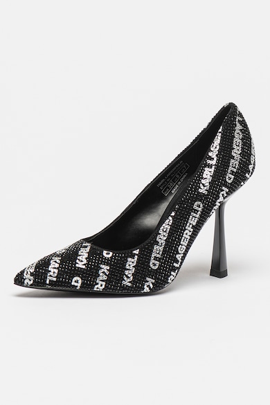 Karl Lagerfeld Pantofi din piele intoarsa decorati cu strasuri Padara II Femei
