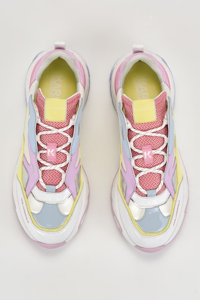 Karl Lagerfeld Кожени спортни обувки с цветен блок Жени