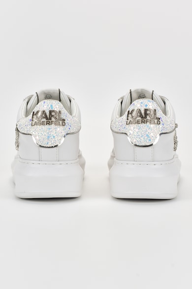 Karl Lagerfeld Pantofi sport wedge de piele cu detalii logo Femei