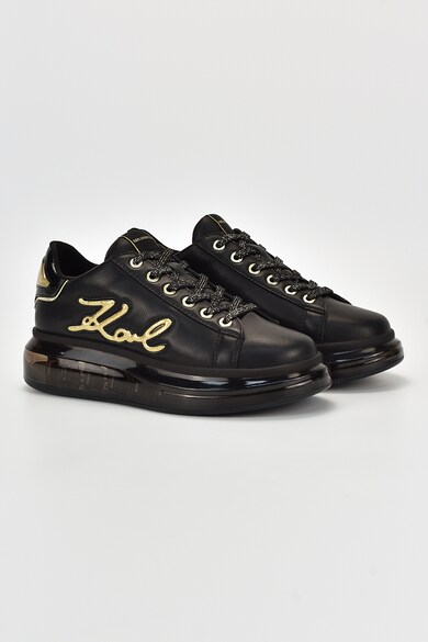 Karl Lagerfeld Кожени спортни обувки с лого и скосена подметка Жени