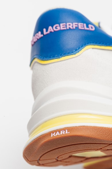 Karl Lagerfeld Kontrasztos dizájnú nyersbőr sneaker női