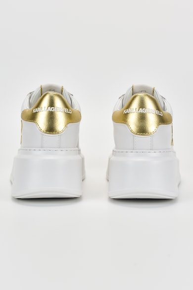 Karl Lagerfeld Кожени спортни обувки със скосена подметка и лого Жени