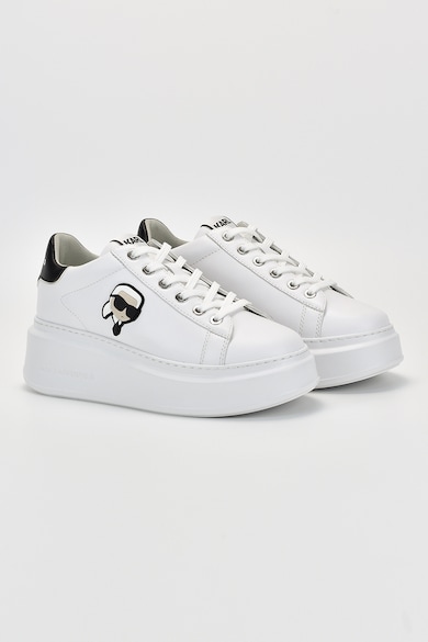 Karl Lagerfeld Pantofi sport de piele cu logo Femei